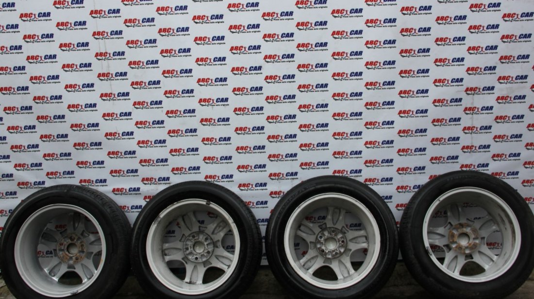 Set jante aliaj cu anvelope Bridgestone 205 / 55 R16 7JX16H2 5X112 ET45 Audi A4 B6 8E cod: 8D0601025C