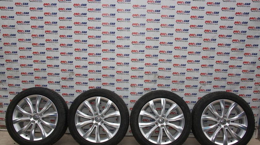 Set jante aliaj cu anvelope Bridgestone de vara 215 / 50 / R18 VW T-Roc A11 cod: 2GA601025D model 2018