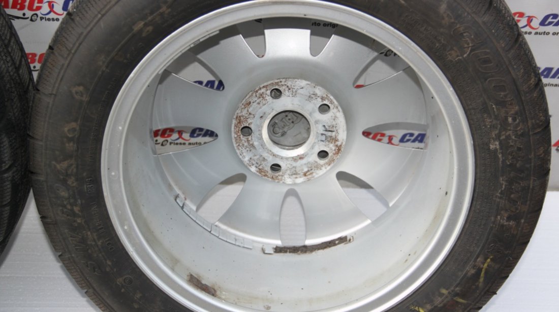 Set jante aliaj cu anvelope de iarna Goodride R16 Audi A4 B7 8E cod: 205 / 55 / R16 cod 8E0601025AE model 2007