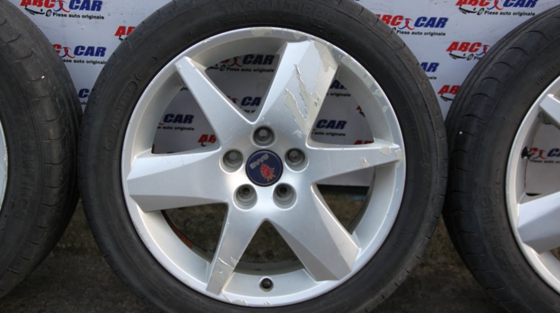 Set jante aliaj cu anvelope de vara 225 / 45 / R17 7JX17H2 ET 41 cod: HL1760-2B Saab 9-3 model 2007