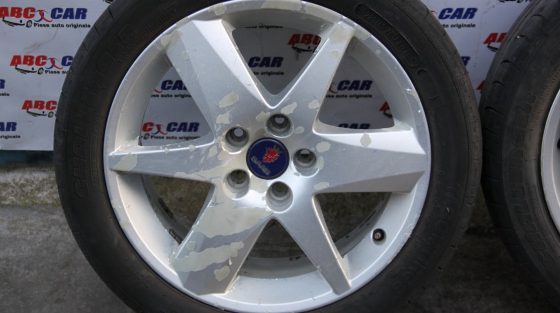 Set jante aliaj cu anvelope de vara 225 / 45 / R17 7JX17H2 ET 41 cod: HL1760-2B Saab 9-3 model 2007