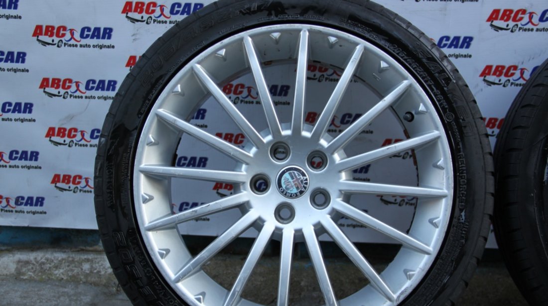 Set jante aliaj cu anvelope de vara 5X98 ET 40.5 R17 Alfa Romeo 156 model 2003