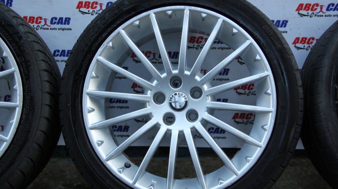 Set jante aliaj cu anvelope de vara 5X98 ET 40.5 R17 Alfa Romeo 156 model 2003