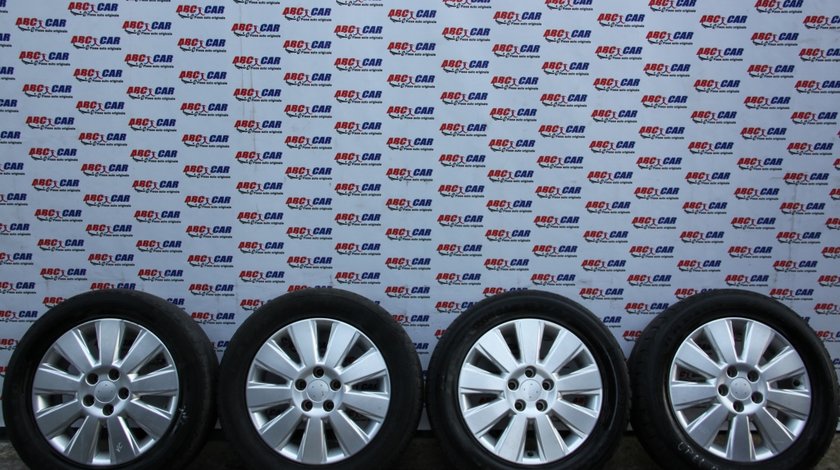 Set jante aliaj cu anvelope de vara Minerva 215 / 55 / R16 6.5JX16 ET41 5X112 Opel Vectra C model mdel 2006
