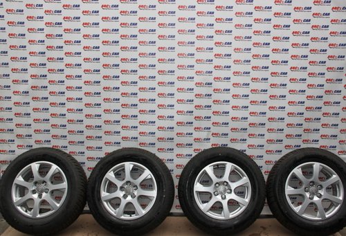Set jante aliaj cu anvelope Dunlop M+S 235 / 65 / R17 cod: 8R0601025E ET 37 5X112 Audi Q5 FY model 2...