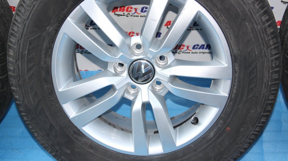 Set jante aliaj cu anvelope Hankook 6.5JX16H2 ET33 5X112 215 / 65 / R16 cod: 5N0601025AD VW Tiguan 5N