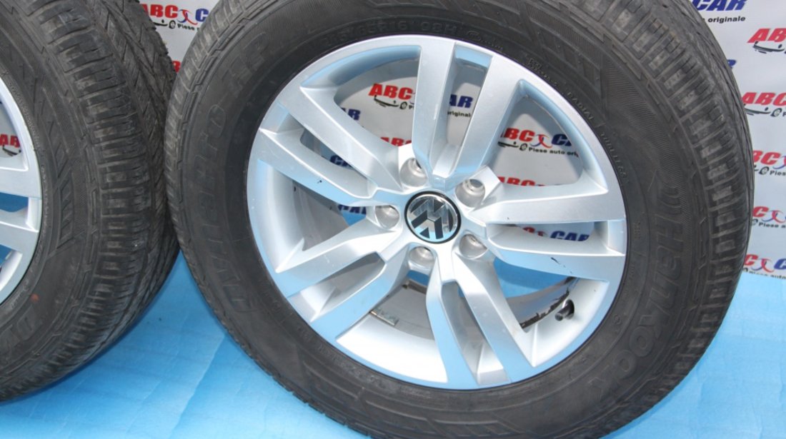 Set jante aliaj cu anvelope Hankook 6.5JX16H2 ET33 5X112 215 / 65 / R16 cod: 5N0601025AD VW Tiguan 5N