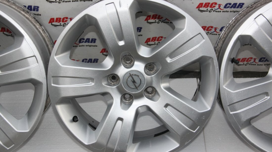 Set jante aliaj cu anvelope Opel Astra H R17 ET 46 17X7J 5X110 model 2007