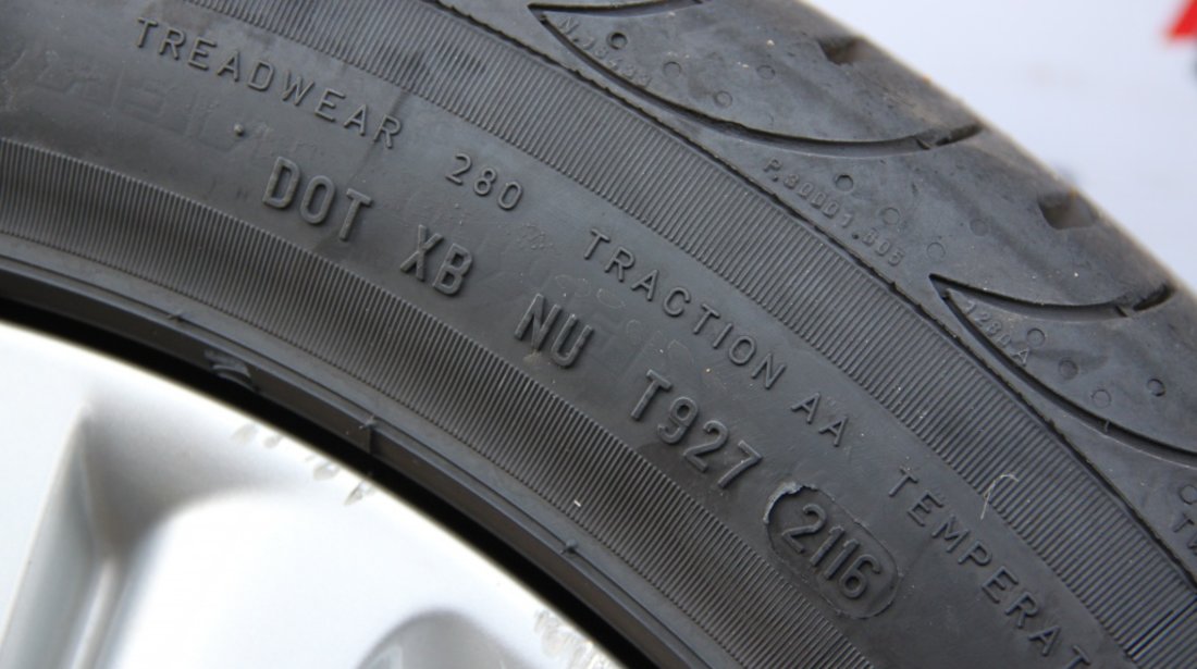 Set jante aliaj cu anvelope Pirelli 225 / 50 / R17 Audi A4 B8 8K cod: 8K0601025B model 2012