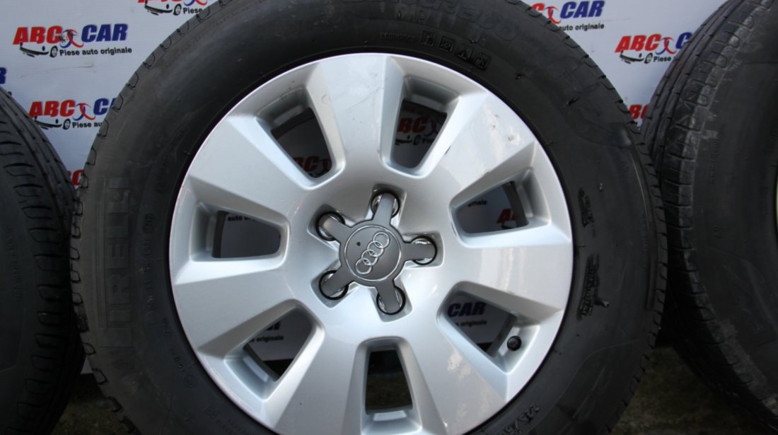 Set jante aliaj cu anvelope Pirelli 225 / 60 / R16 7,5 JX 16 5x112 cod: 4G0601025 Audi A6 4G C7 model 2014