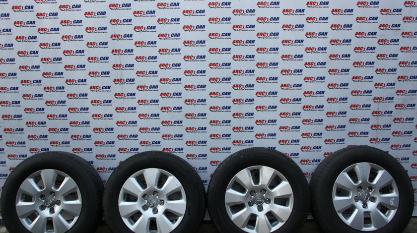 Set jante aliaj cu anvelope Pirelli 225 / 60 / R16 7,5 JX 16 5x112 cod: 4G0601025 Audi A6 4G C7 model 2014