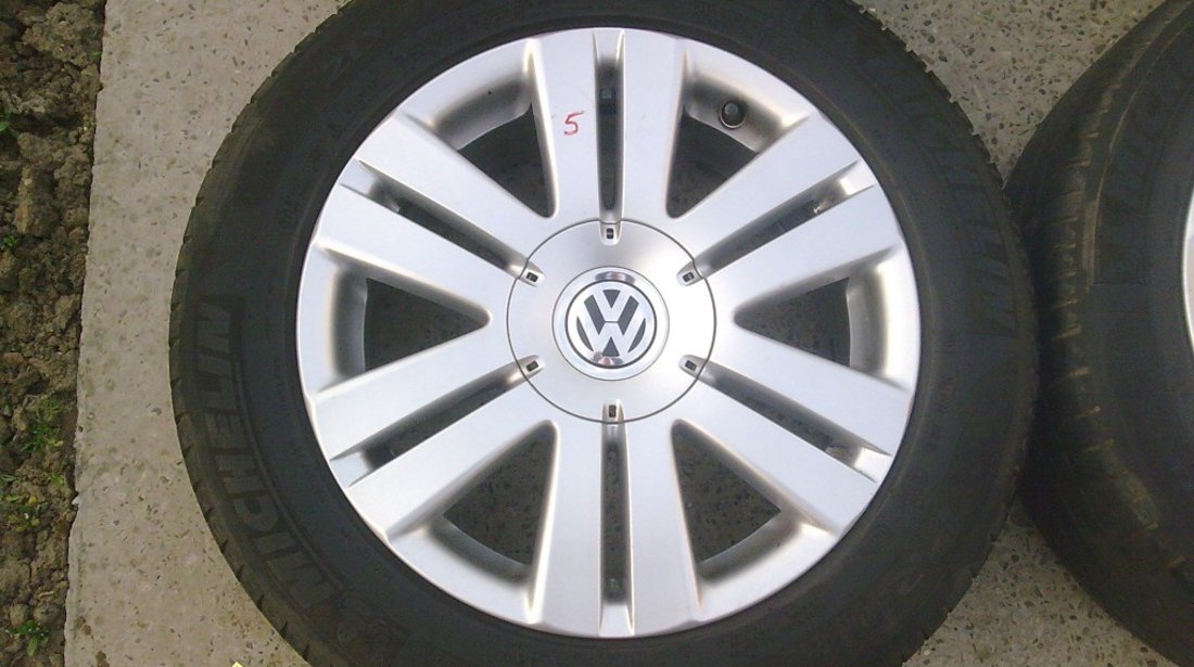 SET JANTE ALIAJ ORIGINALE VW PASSAT 3C PE 16 ANVELOPE VARA