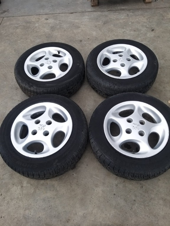 Set jante aliaj r14 cu anvelope 175/65 r14 82t peugeot 206
