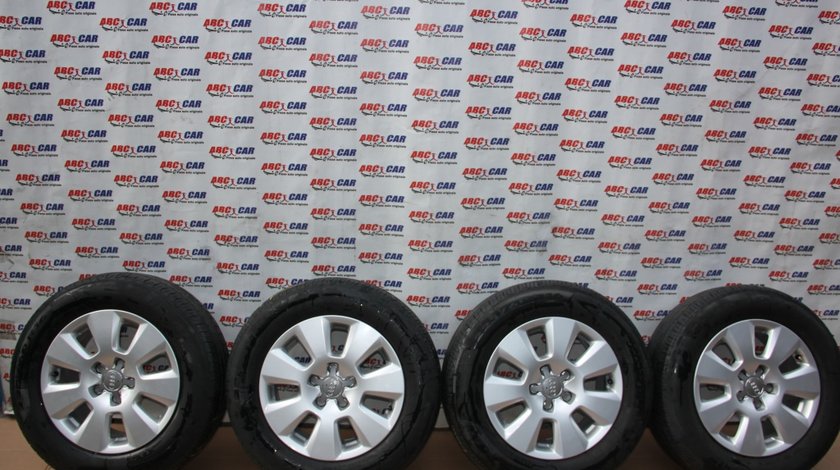 Set jante aliaj R16 cu anvelope Pirelli Audi A6 4G C7 cod: 4G0601025 model 2015