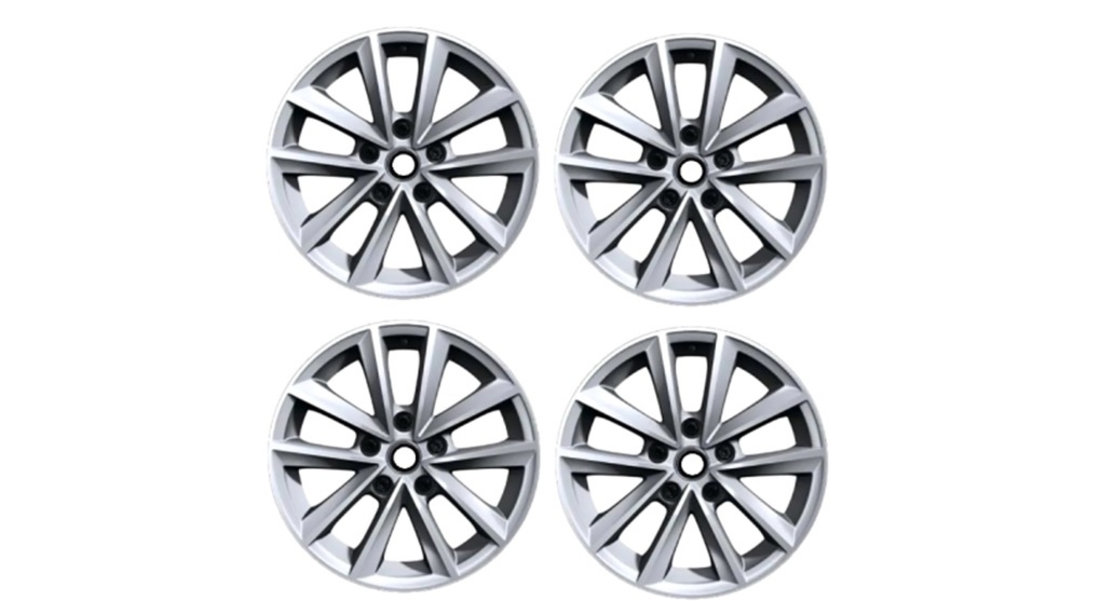 Set jante aliaj R16 Renault Megane 4 NOU 403002347R OE - 5x114.3, 6.5J, ET41 (Silverline)