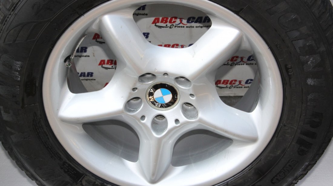 Set jante aliaj R17 cu anvelope Goodyear BMW X5 E53 5X120 IS40 7.5JX17SEH2 cod: 1096159-13 model 2002