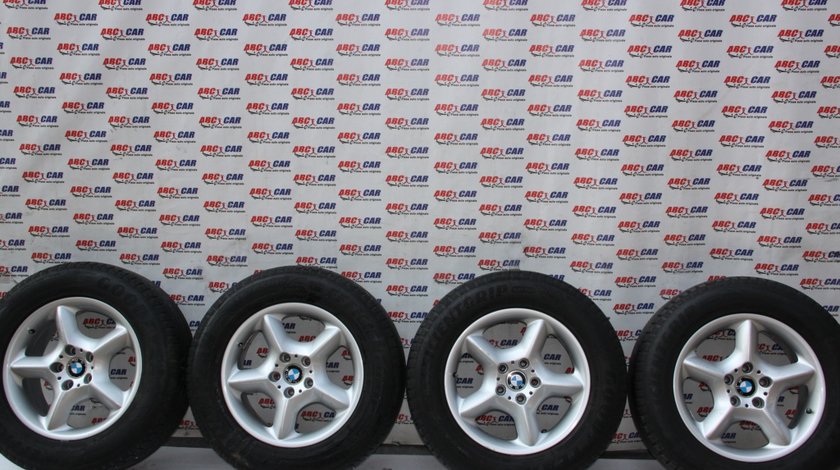 Set jante aliaj R17 cu anvelope Goodyear BMW X5 E53 5X120 IS40 7.5JX17SEH2 cod: 1096159-13 model 2002