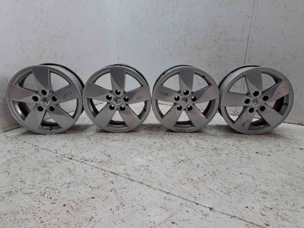 Set jante aliaj Renault Megane 3 (B95) [Fabr 2008-2016] 5X114 / R16 / 6.5J / ET47