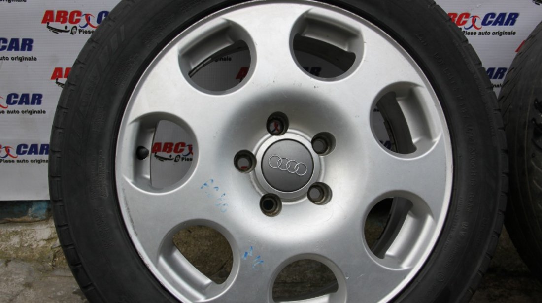 Set jante cu anvelope 205 / 55 / R16 7JX16H2 5X112 cod: 8E0601025F Audi A4 B6 8E model 2004