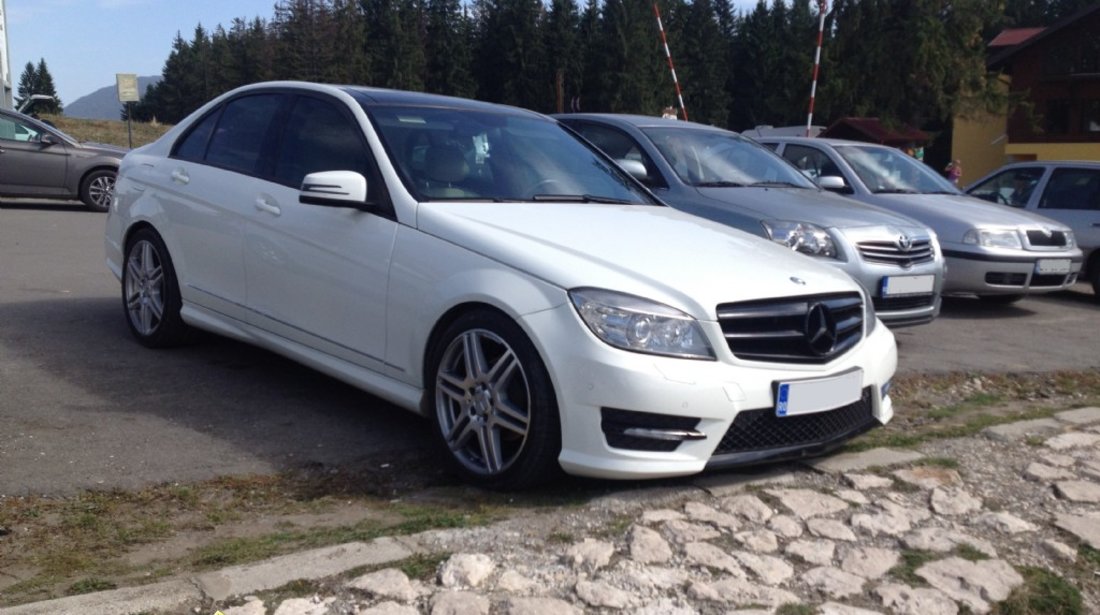 Set jante mercedes e class w212 c w204 AMG 18 in 2 latimi cu anvelope vara