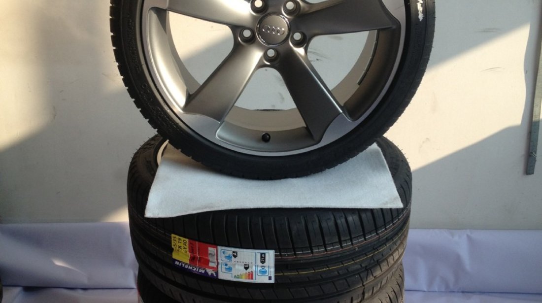 Set jante originale AUDI ROTOR a4,a5, a6 ,a7 pe 19 cu anv vara noi