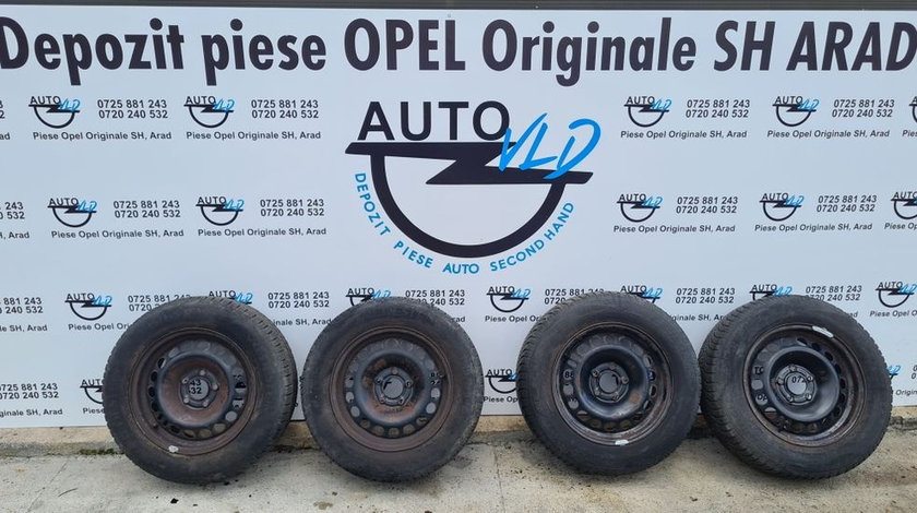 Set jante tabla cauciucuri 5x110 195/65/R15 Opel Astra H Zafira Vectra