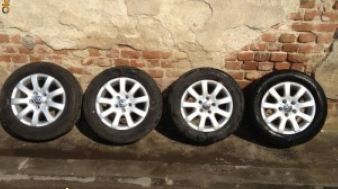 SET JANTE VW ORIGINALE 5 X 112mm MODEL MISSANO PE 15 CU ANVELOPE DE IARNA SAU VARA 195 65 15