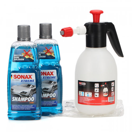 Set KS Tools Spumant Pulverizator Spuma Presiune 1.8L 150.8267 + 2 Buc Sonax Xtreme Șampon Spalare ...