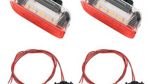 Set Lampi Cu Led Portiera Fata Alb/Rosu Volkswagen...