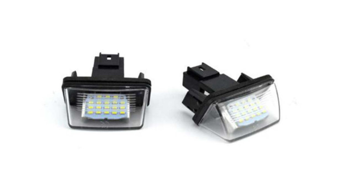 Set Lampi Iluminare numar LED Peugeot Partner 206 207 306  307 308 406 407 5008 Citroen C3 C4 C5