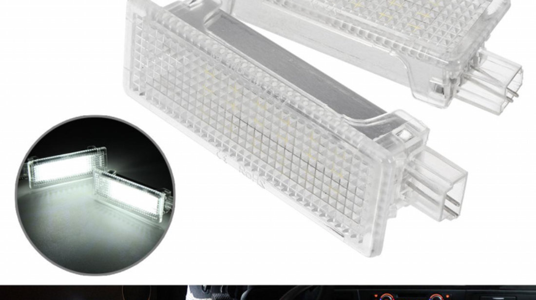 Set Lampi Led Portiere Si Interior Bmw Lumina Alba BTLL-007 964697