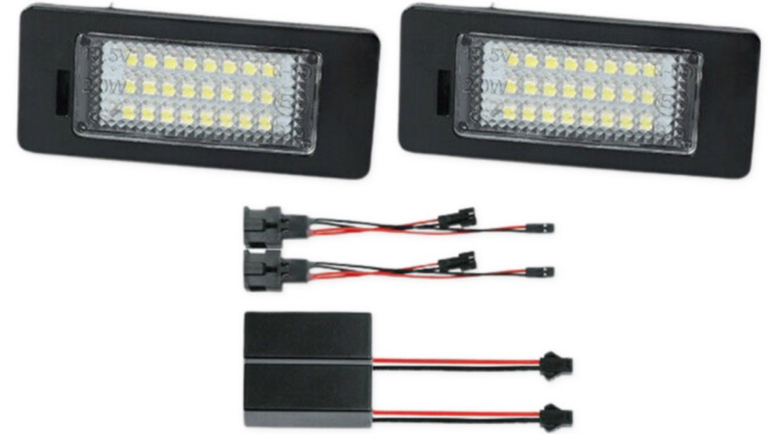 Set Lampi Numar Inmatriculare Led Audi Q5 8R 2010→ BTLL-010