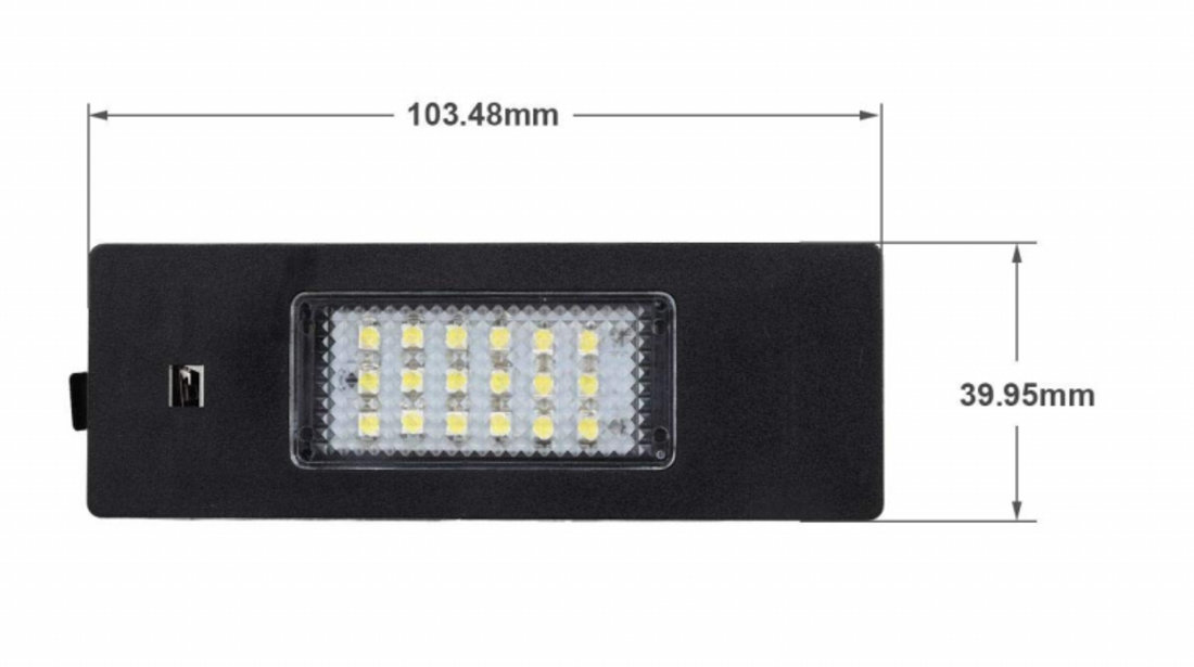 Set Lampi Numar Inmatriculare Led Bmw Seria 1 E81 2006-2012 B105-047