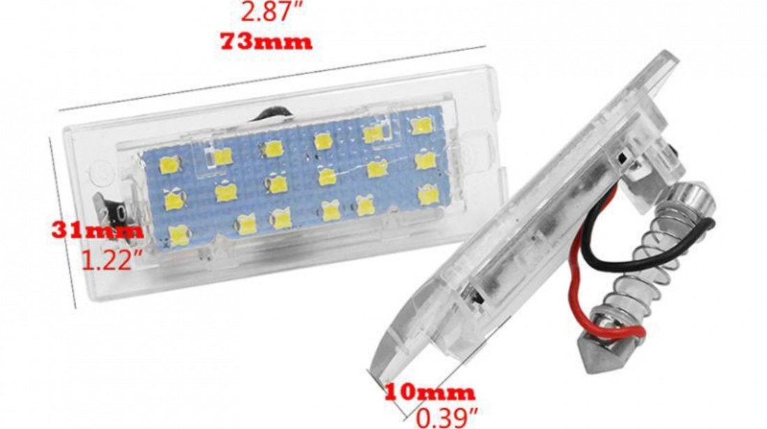 Set Lampi Numar Inmatriculare Led Bmw X3 E83 2003-2006 B102-7116