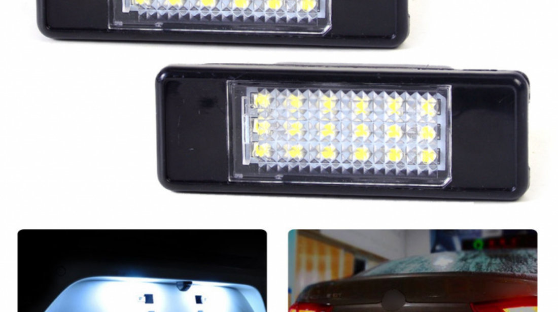 Set Lampi Numar Inmatriculare Led Citroen C3 1 2002→ 5 Usi Hatchback PC101-7603