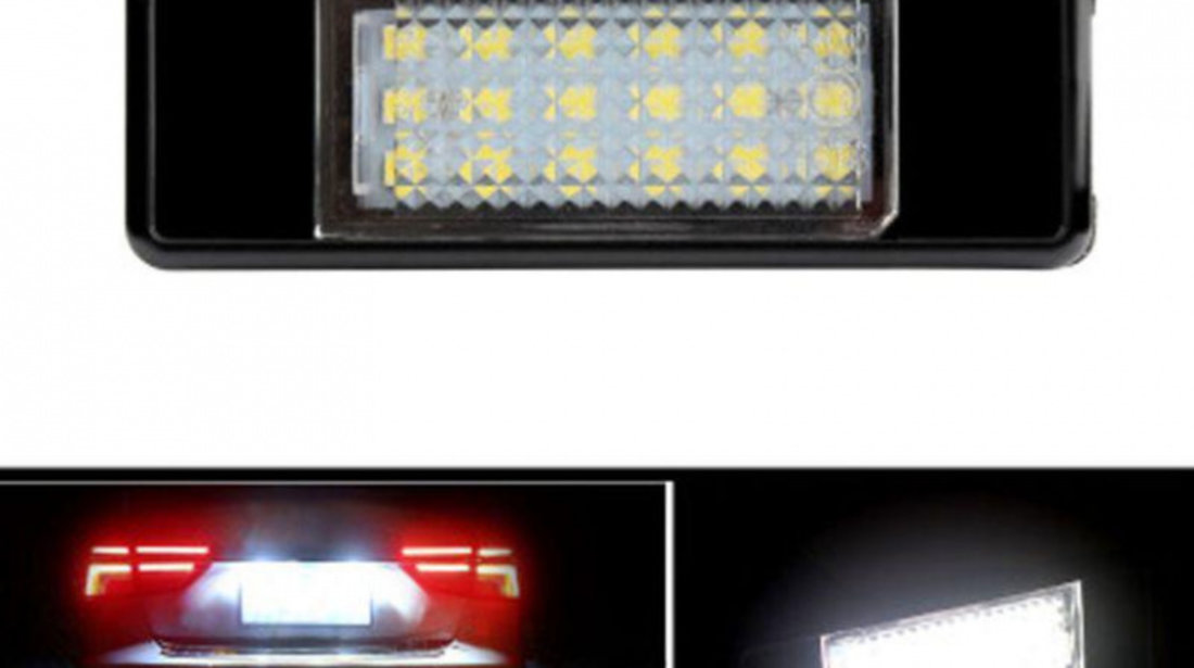 Set Lampi Numar Inmatriculare Led Citroen C3 1 2002→ 5 Usi Hatchback PC101-7603