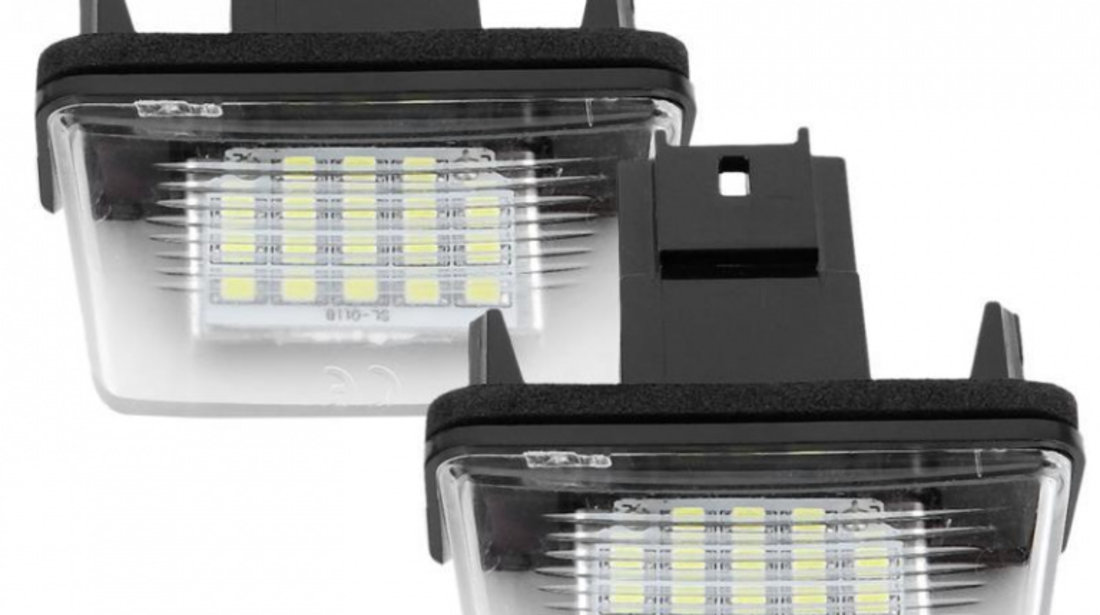 Set Lampi Numar Inmatriculare Led Citroen C6 2005-2012 PC102-7601