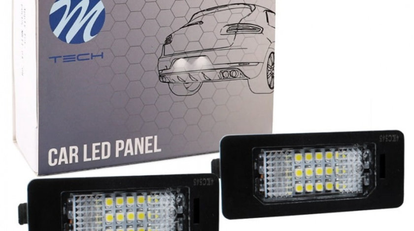 Set Lampi Numar Inmatriculare Led M-Tech Audi A6 C7 2010→ CLP014