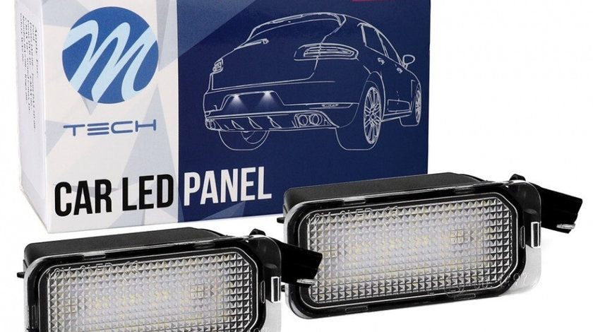 Set Lampi Numar Inmatriculare Led M-Tech Ford S-Max 1 2006-2014 CLP109