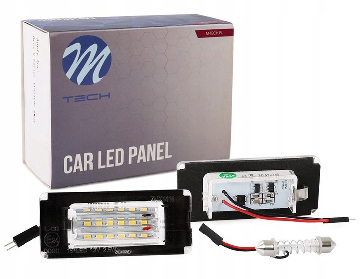 Set Lampi Numar Inmatriculare Led M-Tech Mini Cooper R56 R57 R58 2006-2015 CLP042