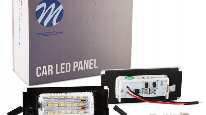 Set Lampi Numar Inmatriculare Led M-Tech Mini Cooper R56 R57 R58 2006-2015 CLP042