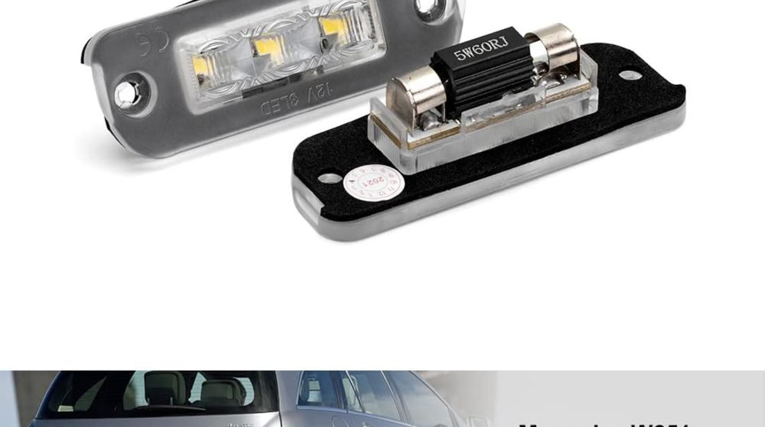 Set Lampi Numar Inmatriculare Led Mercedes-Benz ML-Class W164 2005-2011 Diesel V-030221