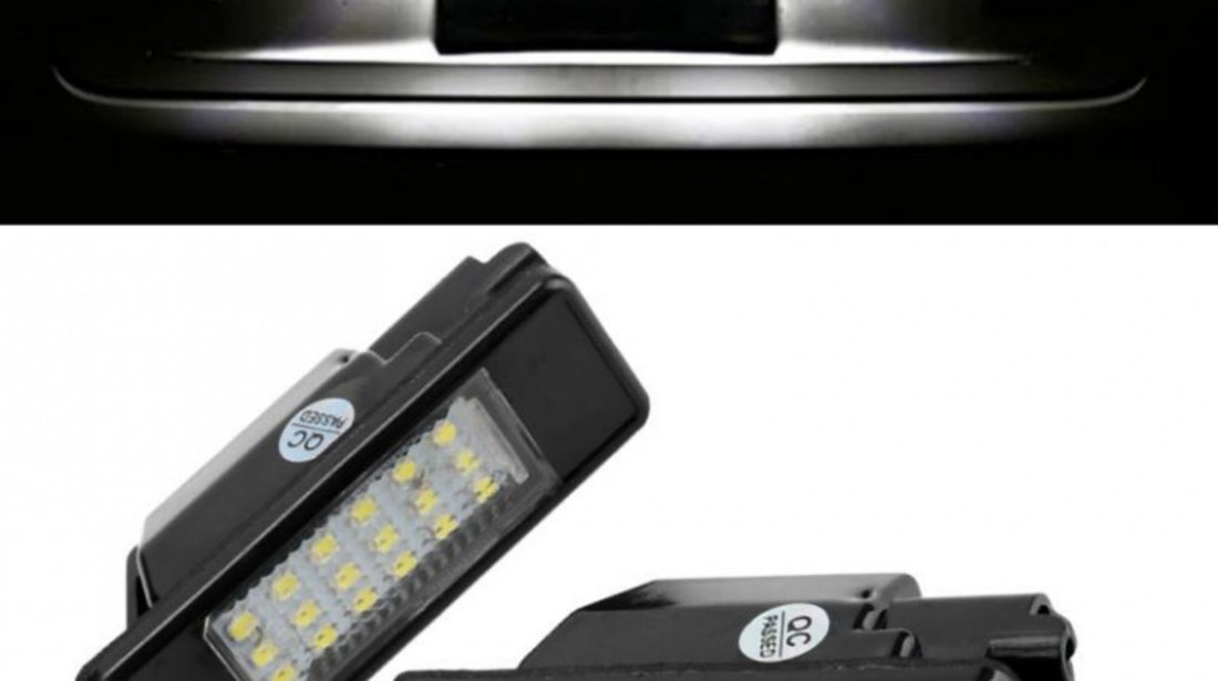 Set Lampi Numar Inmatriculare Led Peugeot 207 2004-2012 2 Usi / 3 Usi / 5 Usi PC101-7603