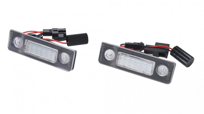 Set Lampi Numar Inmatriculare Led Skoda Octavia 2 2008-2012 SK101-71401