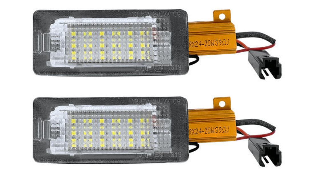 Set Lampi Numar Inmatriculare Led Volkswagen Golf Plus 2009-2011 W103-7413