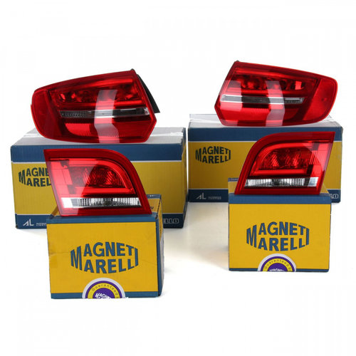 Set Lampi Stop Spate Dreapta + Stanga Magneti Marelli Audi A3 8PA 2008-2013 Sportback 714021930702 +...