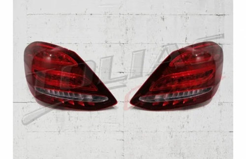 Set Lampi Stopuri Led Compatibil Cu Mercedes-Benz C-Class W205 2014-2018 Limousine Facelift Design T...