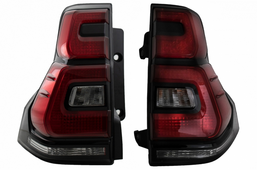 Set Lampi Stopuri Led Dreapta + Stanga Compatibil Cu Toyota Land Cruiser FJ150 Prado 2010-2018 Led Light Bar 2018→ Design TLTOPFJ150VX