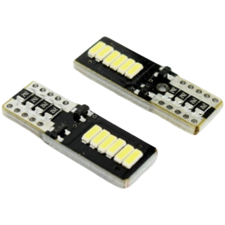 Set Led T10 12V 12 SMD 3014 Canbus Non Polar TCT-5024