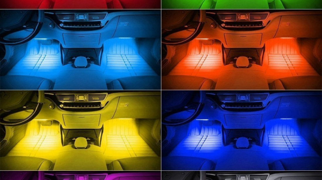 Set Lumini Ambientale Rgb Interior RGB-18 SMD
